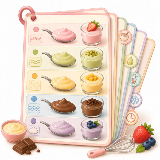 Pudding Texture Cheat Sheets